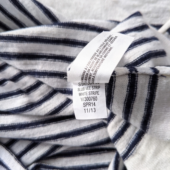 GAP Slub Vee Striped Sweater, S - Picture 6 of 7